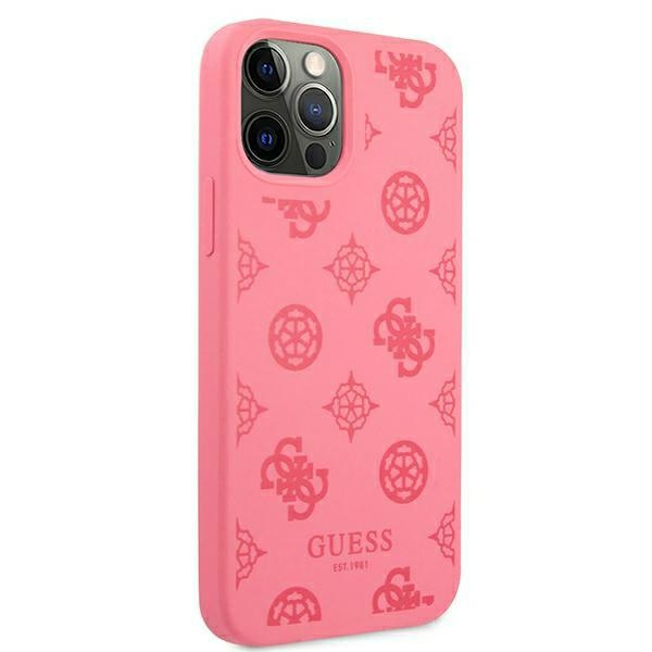 Guess GUHCP12LLSPEFU Apple iPhone 12 Pro Max fushia hard case Peony Collection