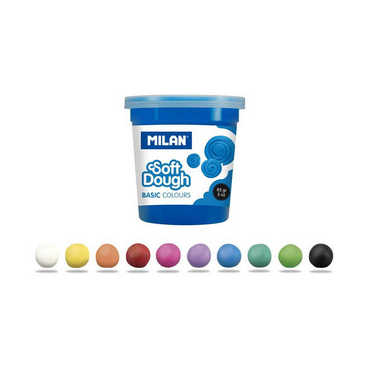 Modelling Clay Game Milan Soft dough 913510B Vegetable Blue Yellow