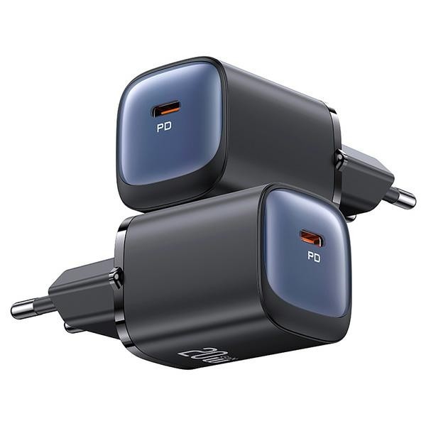 USAMS CC248 wall charger USB-C 20W GaN Fast Charging HC Series purple