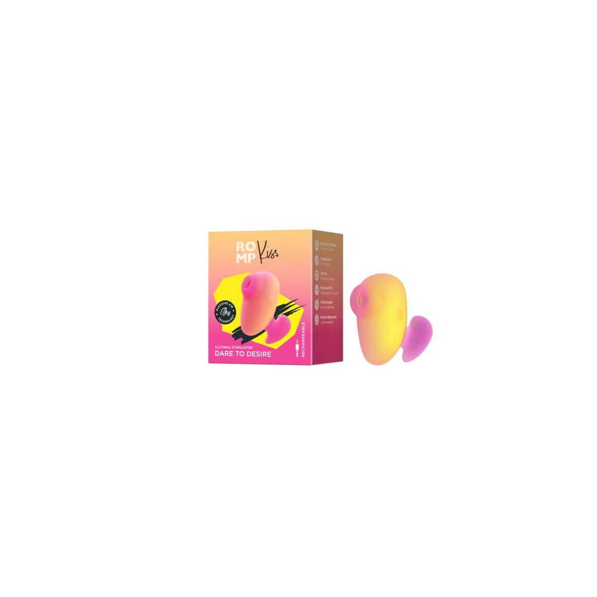 Clitoris Suction Stimulator Romp Pink Clitoris Suction Stimulator Romp Pink