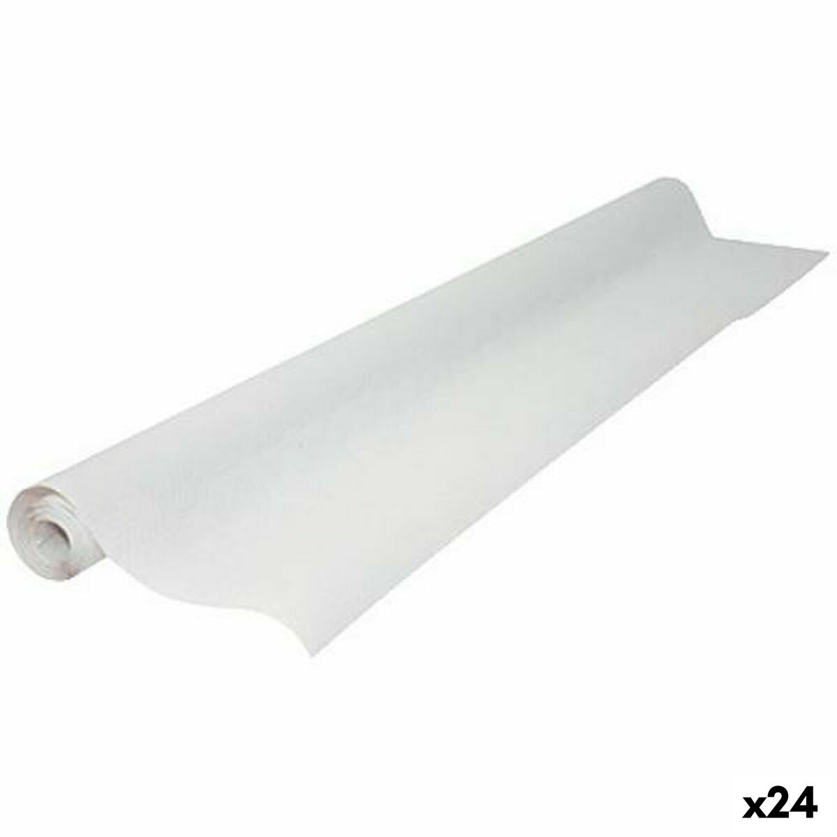 Tablecloth Maxi Products 1 x 10 m Paper White 24 Units 40 Units