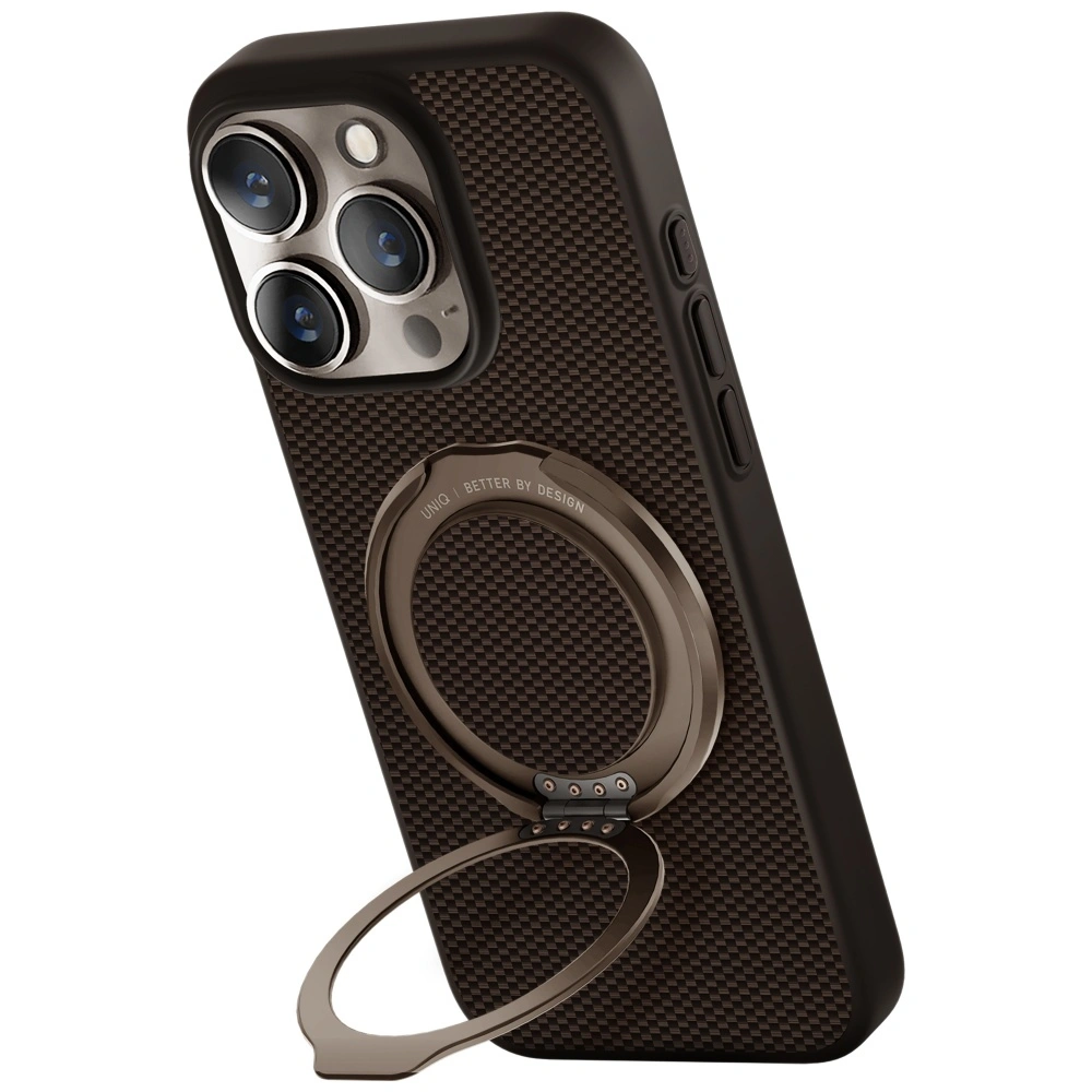 UNIQ Keva Air Apple iPhone 16 Pro Magclick Charging GripFit brown