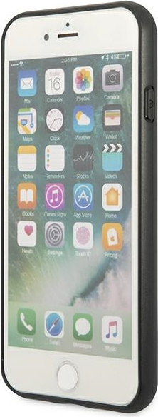 Guess GUHCI8G4GFBR Apple iPhone SE 2022/2020/8/7 brown hard case 4G Metal Gold Logo
