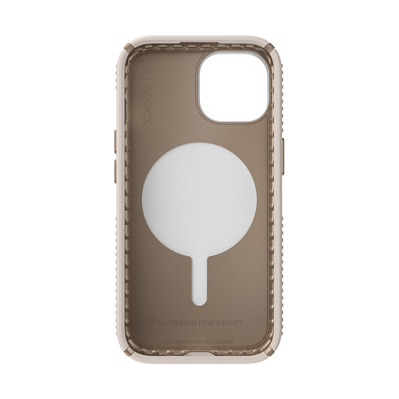 Speck Presidio2 Grip ClickLock MagSafe Apple iPhone 15 (Bleached Bone/Heirloom Gold/Hazel Brown)