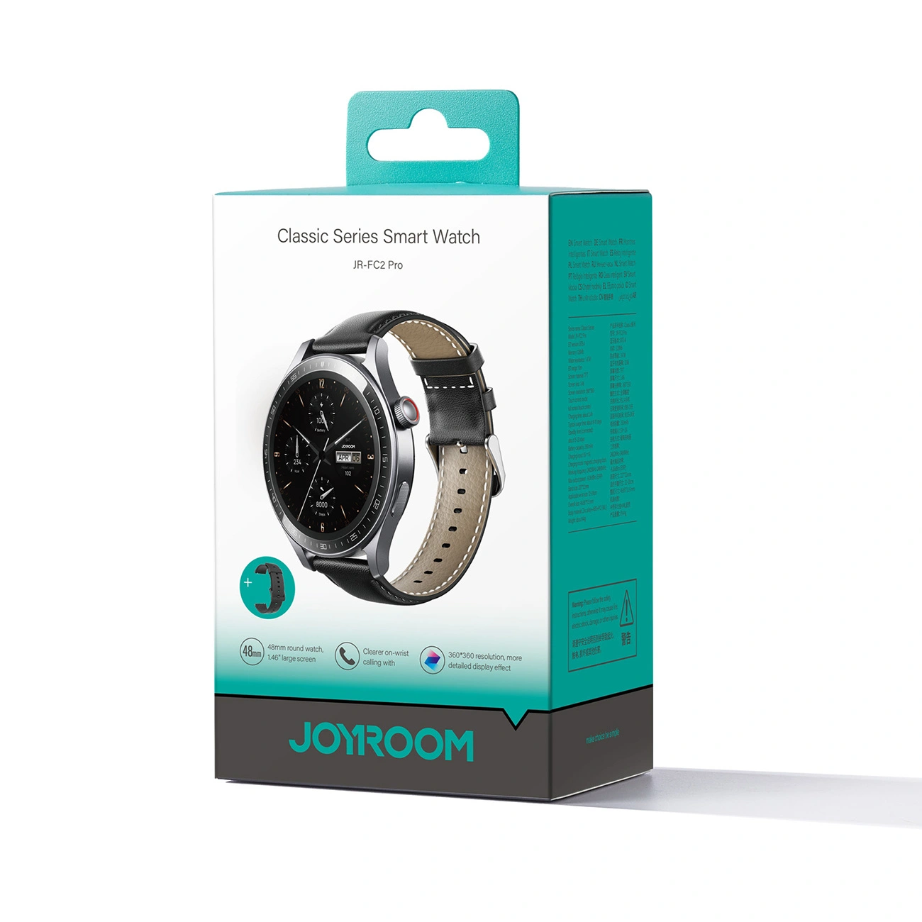 Joyroom Classic Series JR-FC2 Pro smartwatch with call answering function dark grey