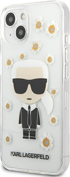 Karl Lagerfeld KLHCP13SHFLT Apple iPhone 13 mini transparent Flower Ikonik Karl