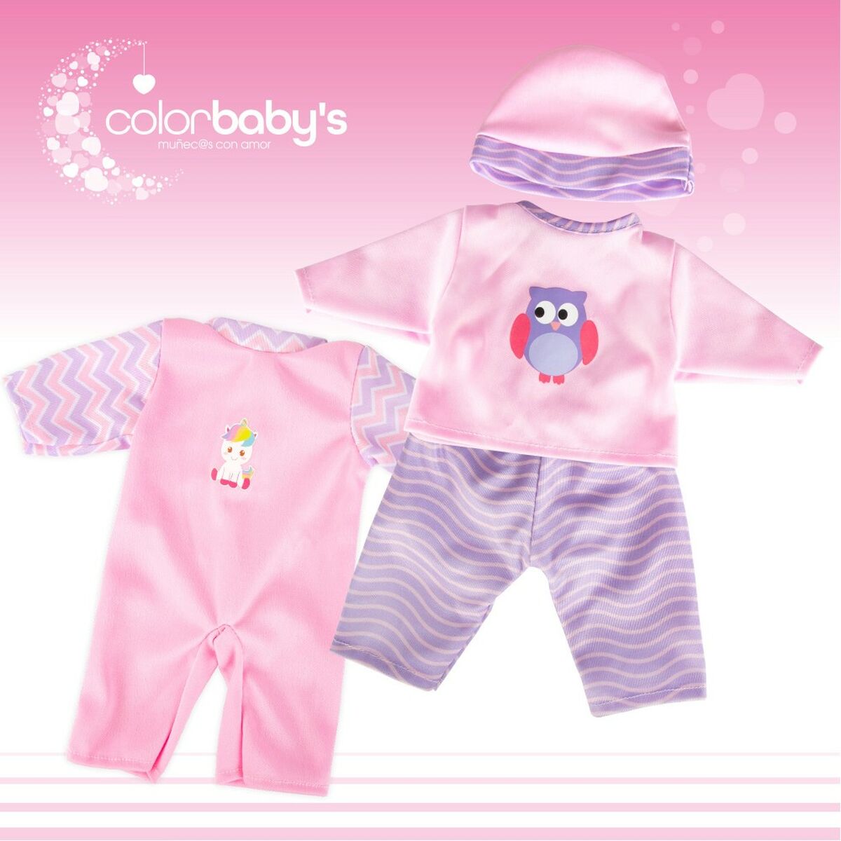 Baby doll Colorbaby 24 x 42 x 11 cm 2 Units