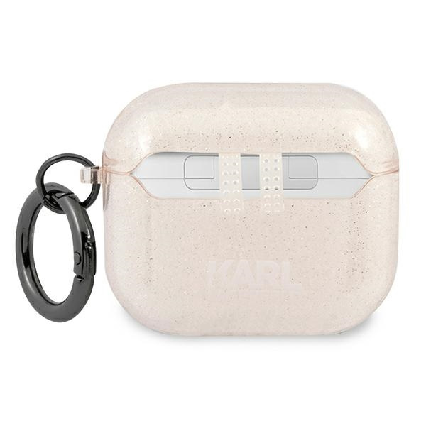 Karl Lagerfeld KLA3UCHGD Apple AirPods 3 cover gold Glitter Choupette