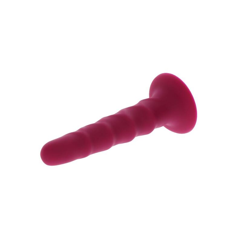 GET REAL - RIBBED DONG 12 CM RED