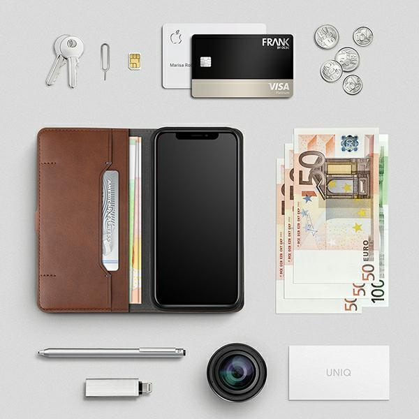UNIQ book Journa Apple iPhone 12/12 Pro dark grey