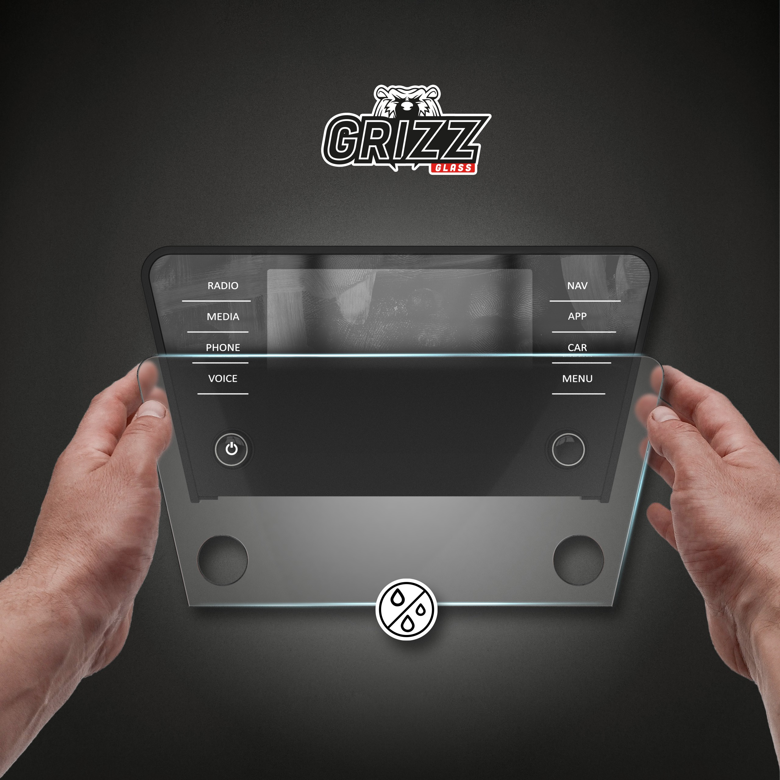 GrizzGlass CarDisplay Protection Skoda Octavia III 8 inch Bolero