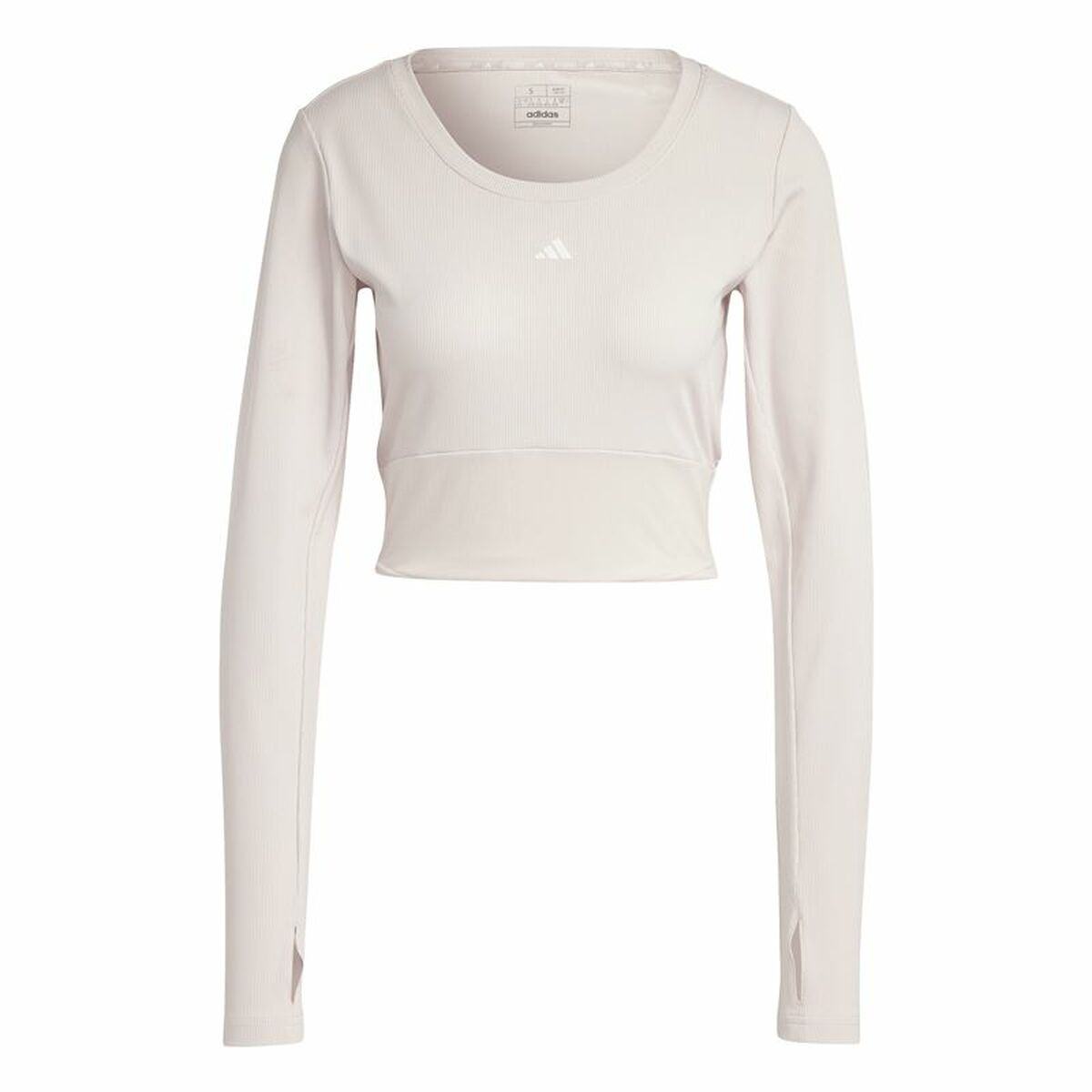 Women's long sleeve T-shirt Adidas Studio Beige