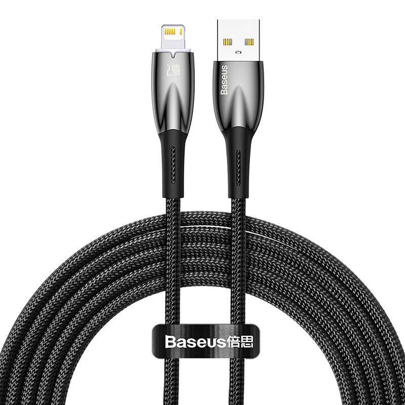Baseus Glimmer USB-A/Lightning, 2.4A, 2m (black)