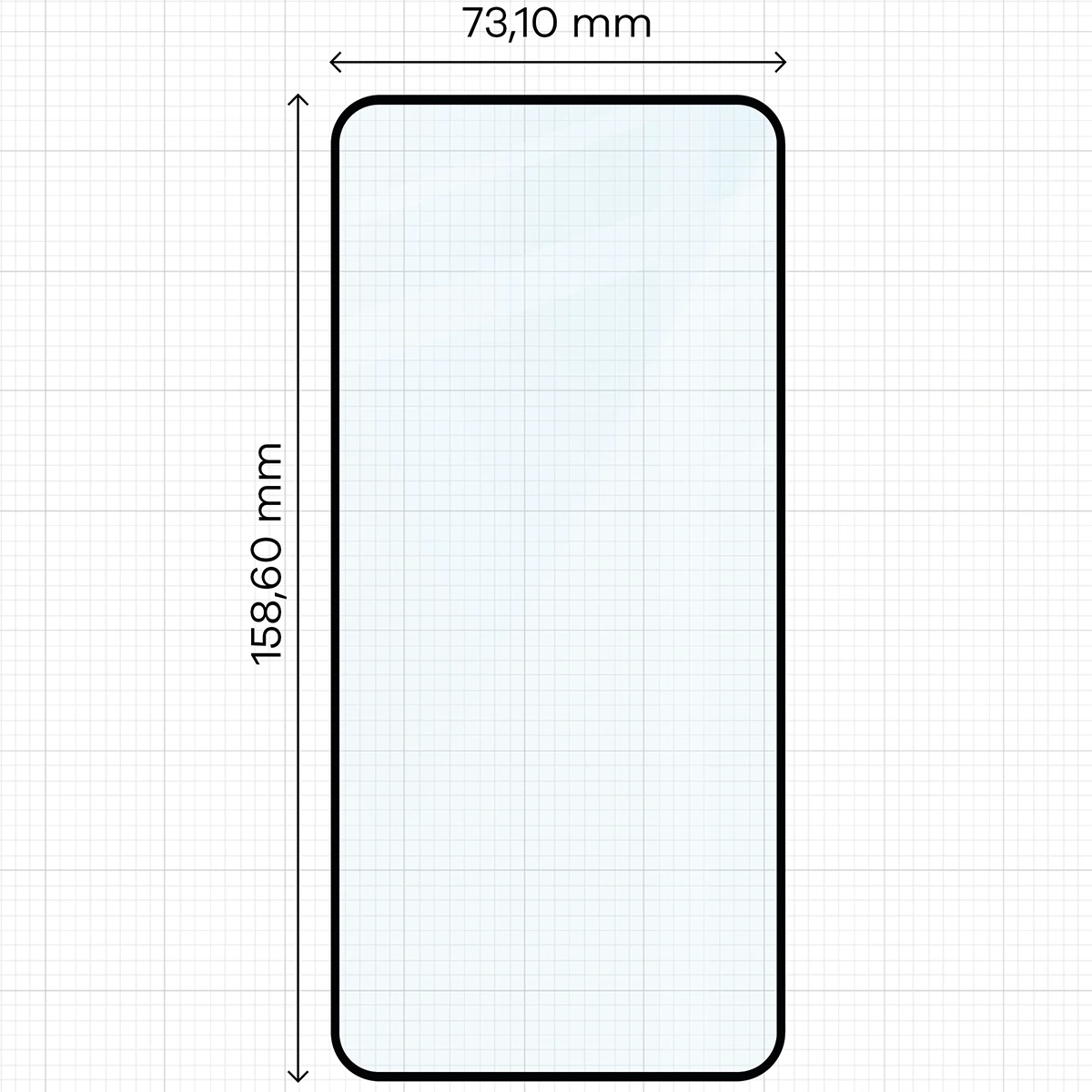 Bizon Glass Edge 3D Oppo Reno13 Pro black frame