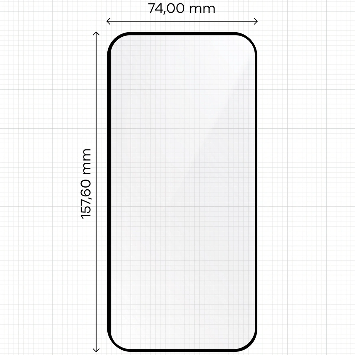Tempered glass with mounting frame Bizon Glass Applicator for Apple iPhone 16 Plus [2 PACK]