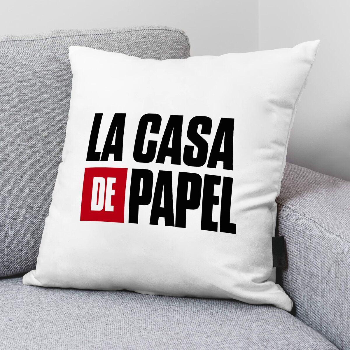 Cushion cover La casa de papel White 45 x 45 cm