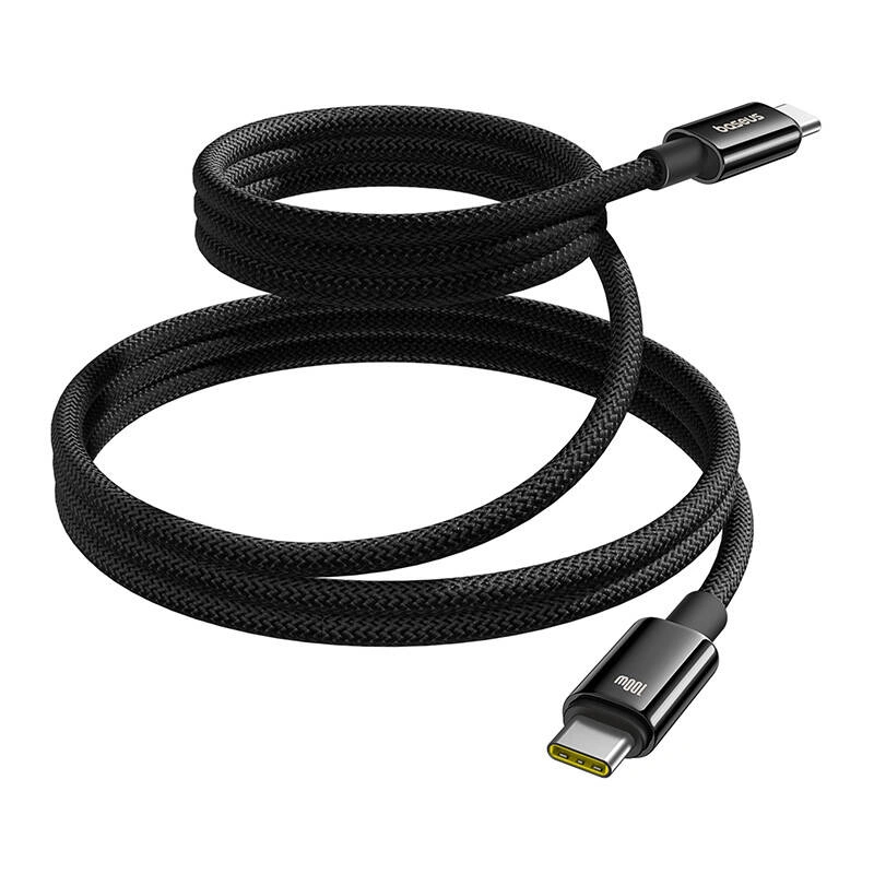 Baseus Tungsten Gold USB-C / USB-C cable 100W 1m (black)