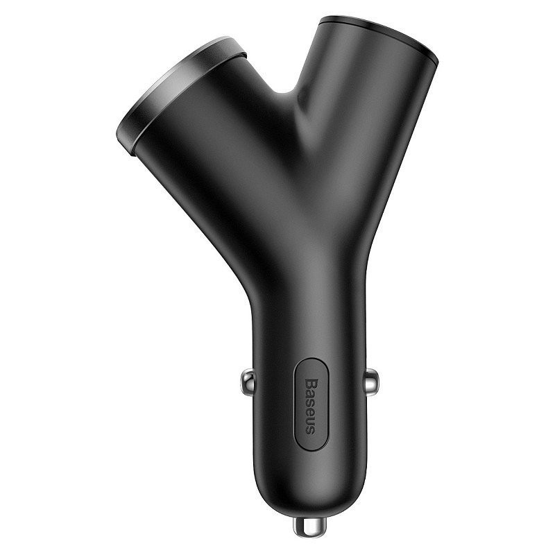 Car Charger Baseus Y Type 2xUSB 3,4A 40W Black