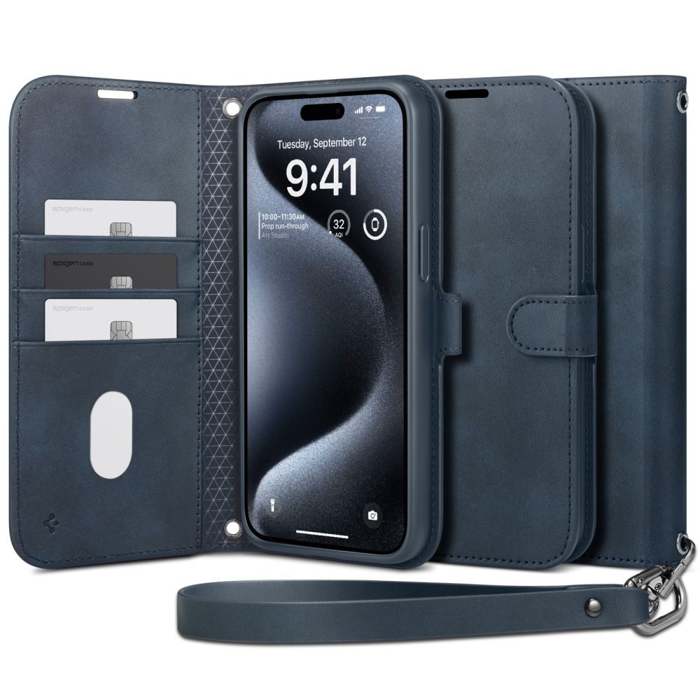 Spigen Wallet S Pro Apple iPhone 15 Pro Navy