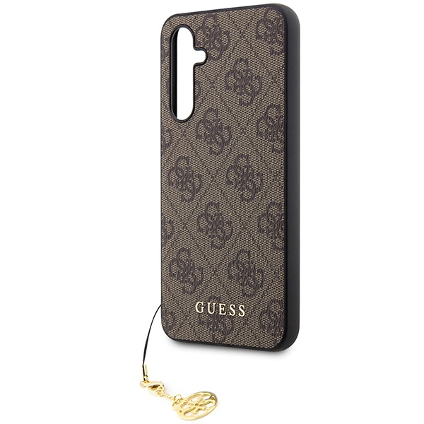 Guess GUHCSA54GF4GBR Samsung Galaxy A54 5G brown hard case 4G Charms Collection