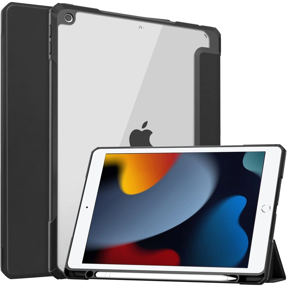 Bizon Case Tab Clear Matt Apple iPad 9/8/7 10.2 2021/2020/2019 black