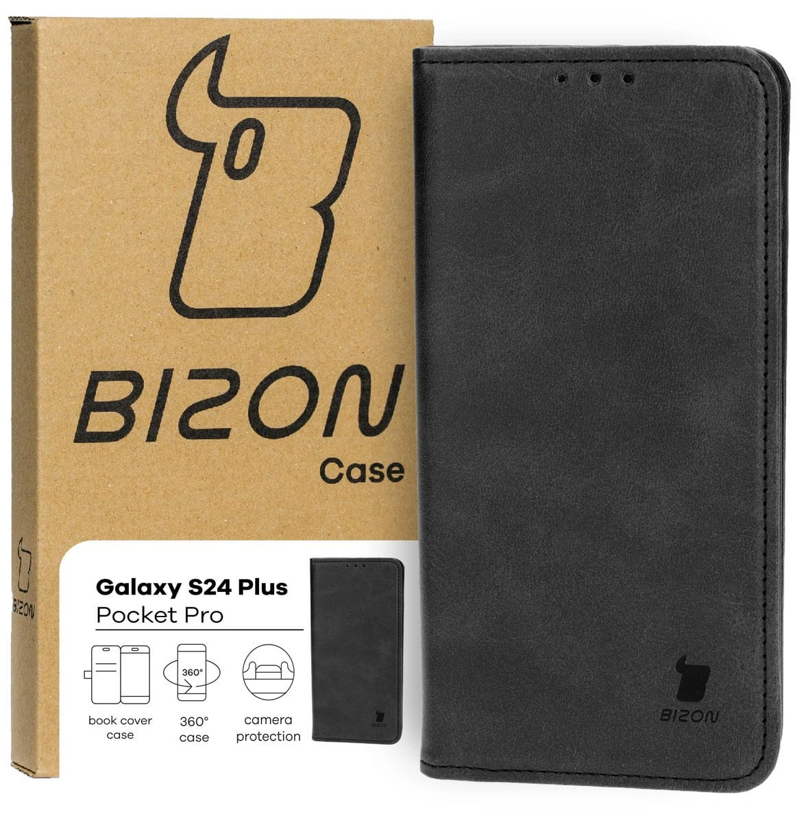 Bizon Case Pocket Pro Samsung Galaxy S24 Plus black