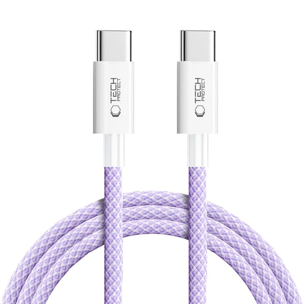 Tech-Protect Ultraboost Lite USB-C / USB-C Cable PD60W/3A 200cm Mauve