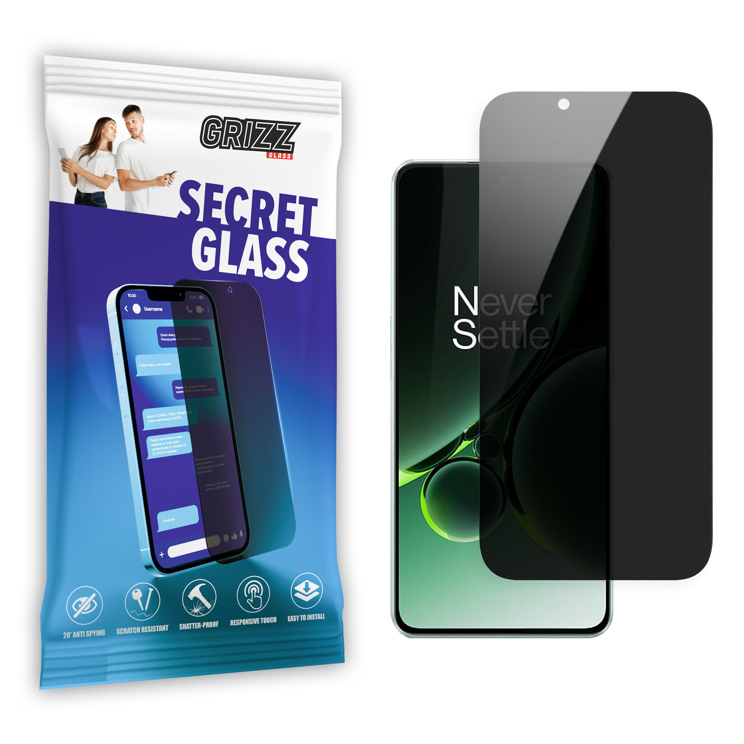 GrizzGlass SecretGlass OnePlus Nord 3