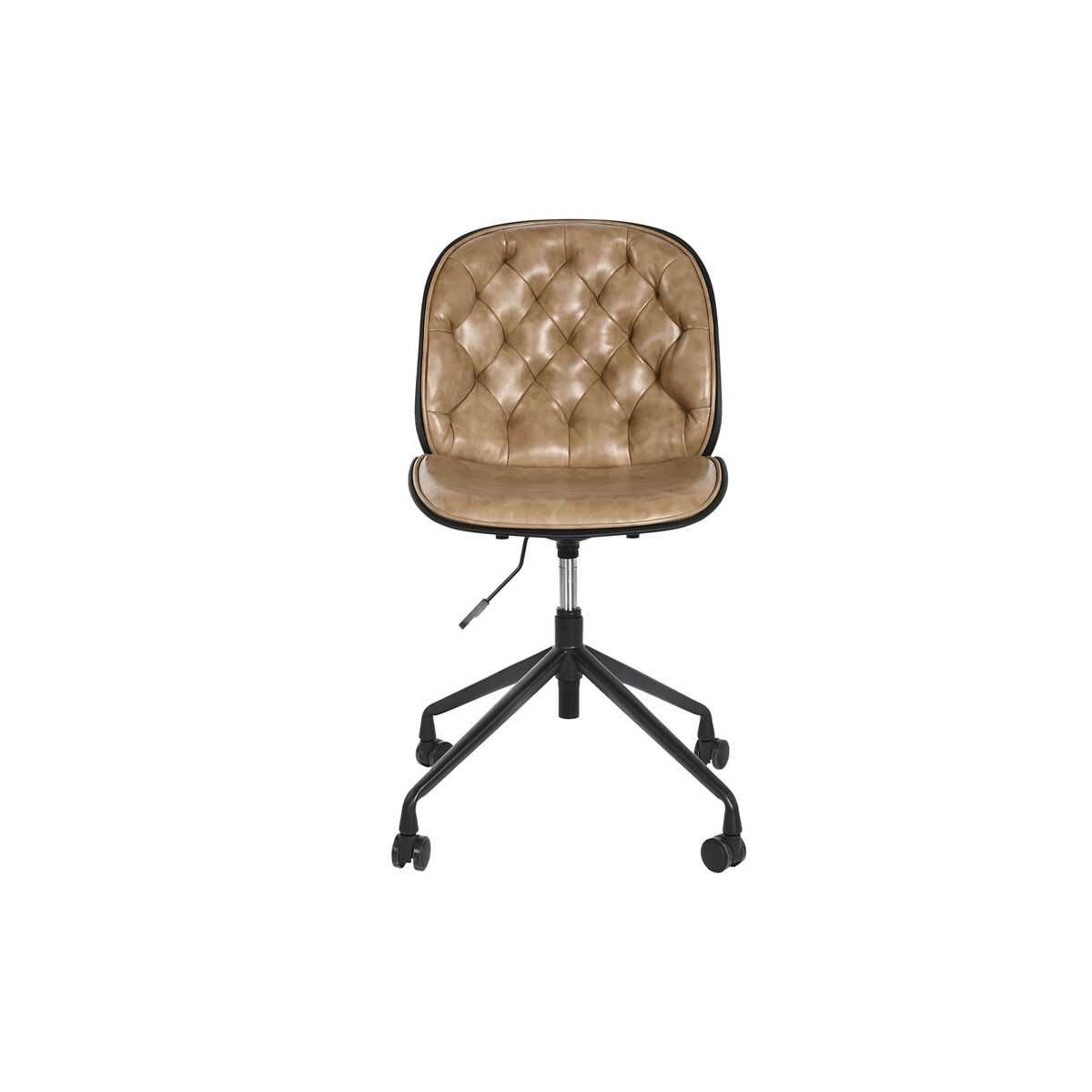 Office Chair DKD Home Decor 47,5 x 57,5 x 83 cm Light brown polypropylene