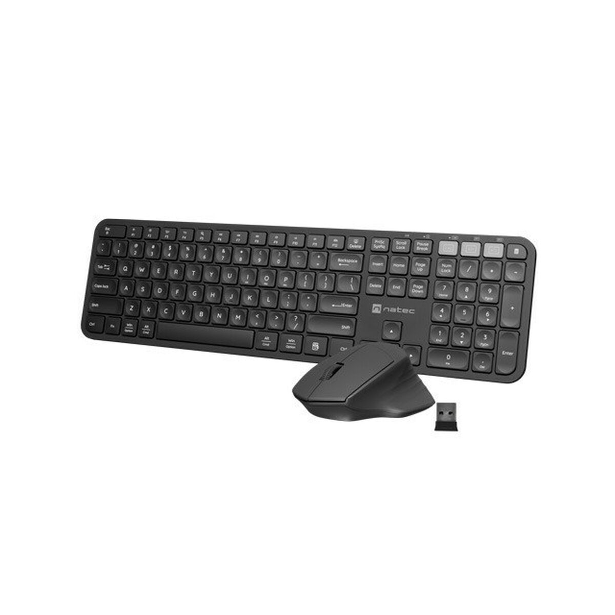 Keyboard and Mouse Natec NKL-1998 Qwerty US Black Keyboard and Mouse Natec NKL-1998 Qwerty US Black