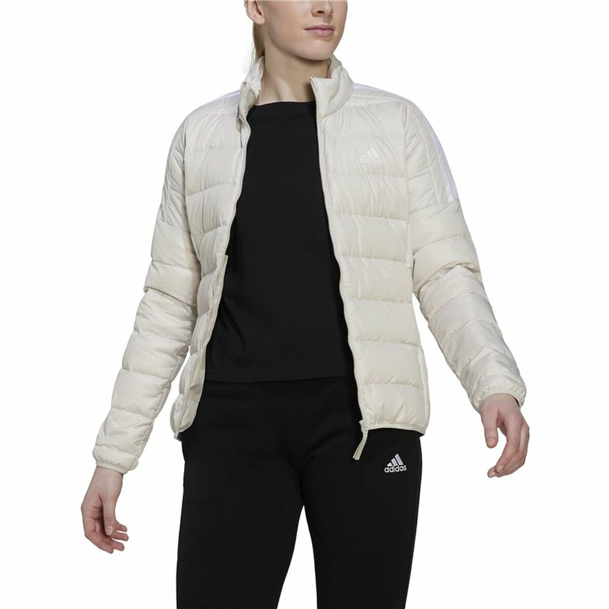 Women's Sports Jacket Adidas Essentials White