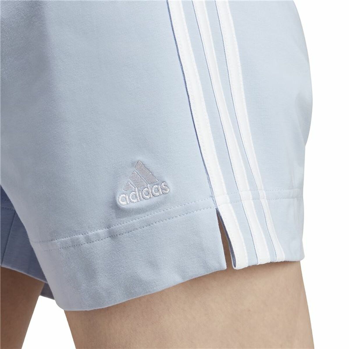 Sports Shorts for Women Adidas 3 Stripes Sj Light Blue