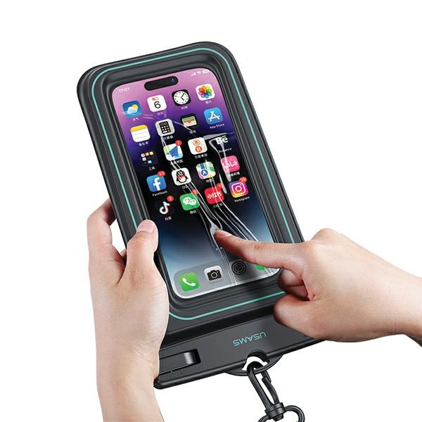 USAMS US-YD013 waterproof case 6.7" IP68 black