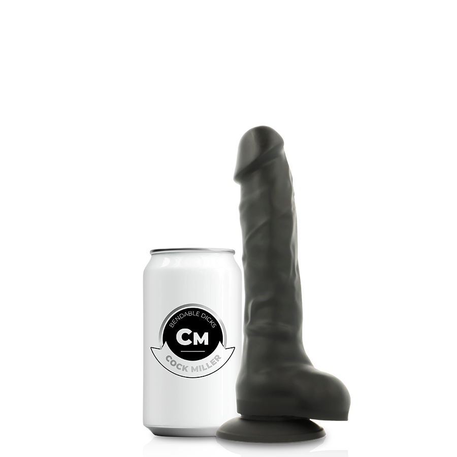 COCK MILLER SILICONE DENSITY COCKSIL ARTICULABLE BLACK 18 CM