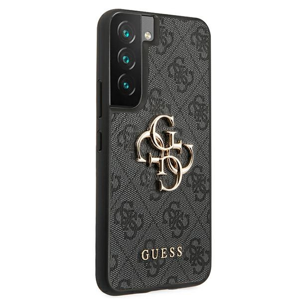 Guess GUHCS22S4GMGGR Samsung Galaxy S22 grey hardcase 4G Big Metal Logo