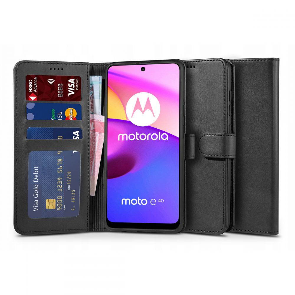 Tech-Protect Wallet Motorola Moto E20/E40 Black