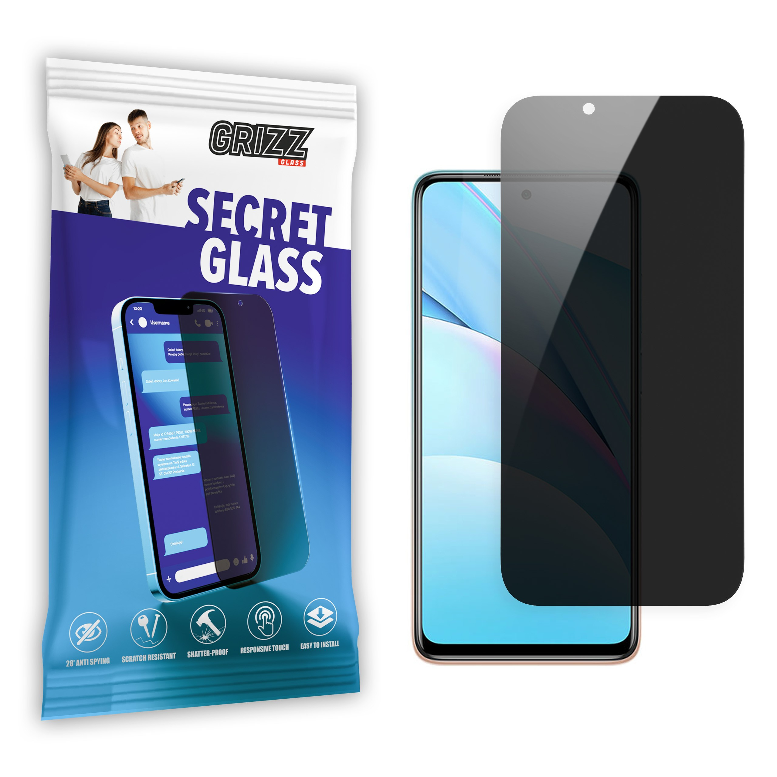 GrizzGlass SecretGlass Xiaomi Mi 10T Lite