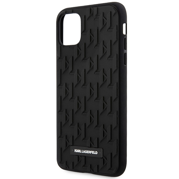 Karl Lagerfeld KLHCN61RUPKLPK Apple iPhone 11/XR hardcase black 3D Monogram