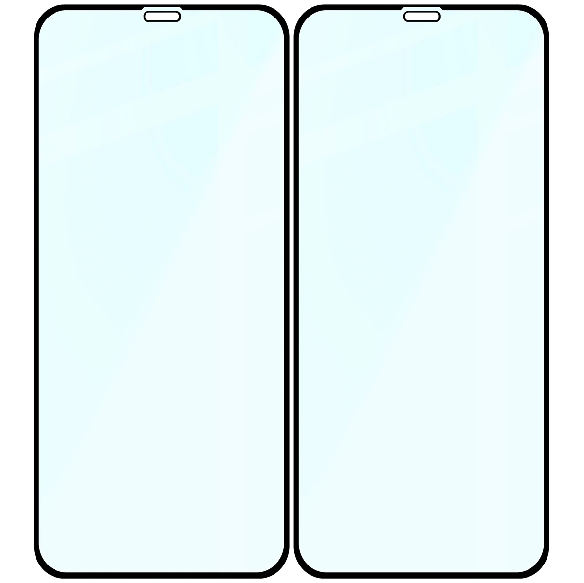 Szkło hartowane Bizon Glass Edge Duo do Apple iPhone 11 / XR czarna ramka [2 PACK]