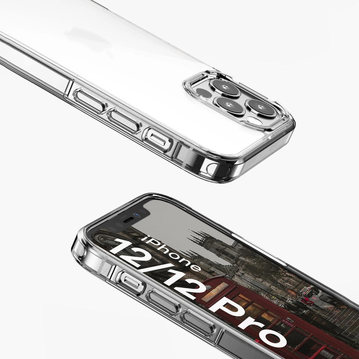 Bizon Case Halo for Apple iPhone 12 / 12 Pro transparent