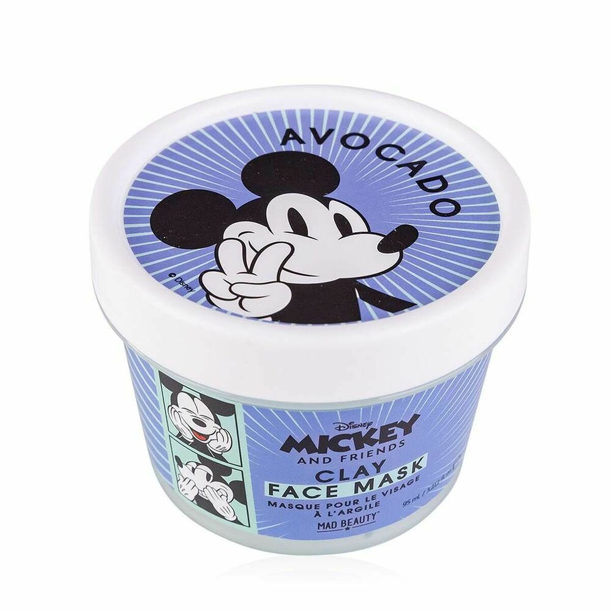 Facial Mask Mad Beauty Disney M&F Mickey Avocado Clay (95 ml)