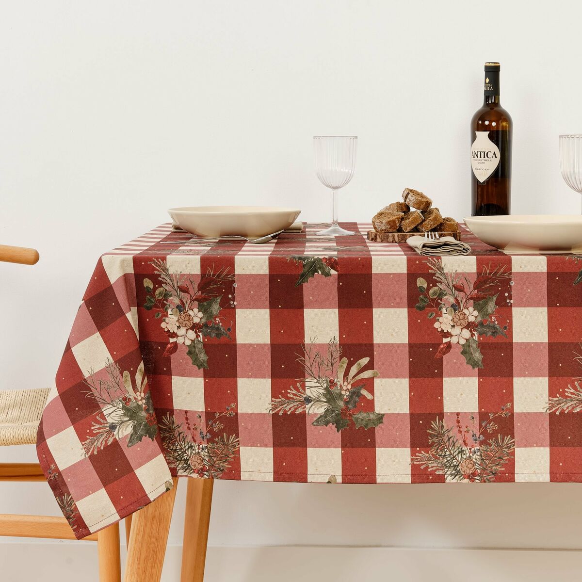 Stain-proof tablecloth Mauré Christmas Mistletoe 300 x 155 cm