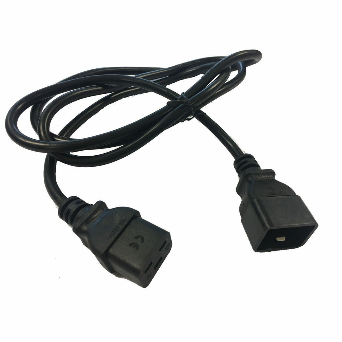 C20/C19 Power Cord Salicru 663BA000002          Black Male Plug female plug