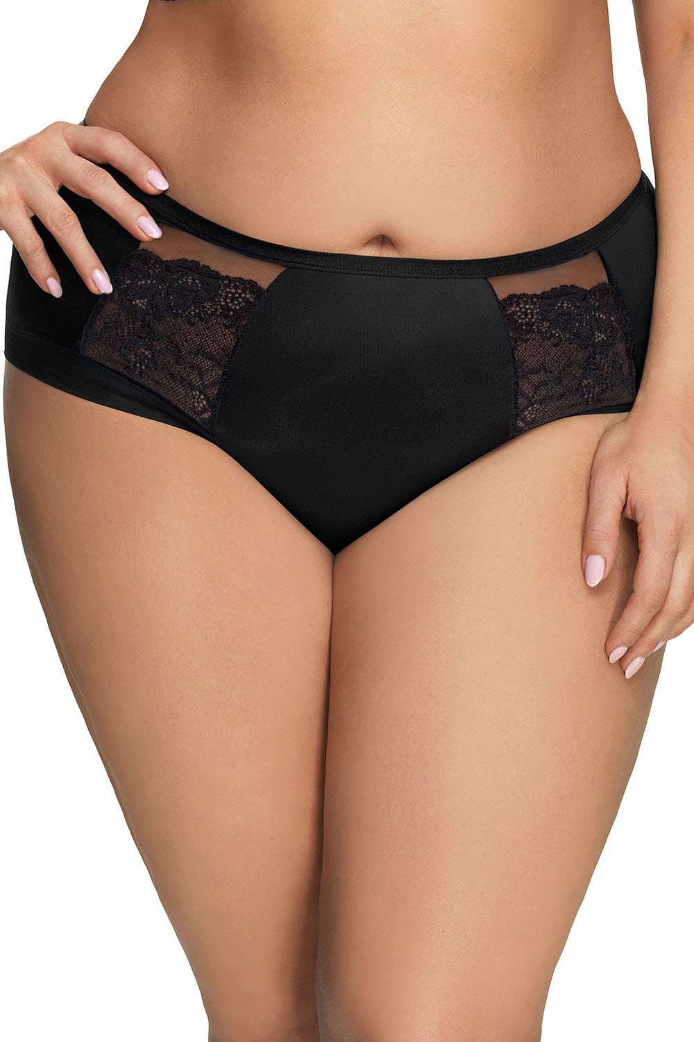 Figi Model Luisse K442 Black - Gorsenia Lingerie Czarny Damska