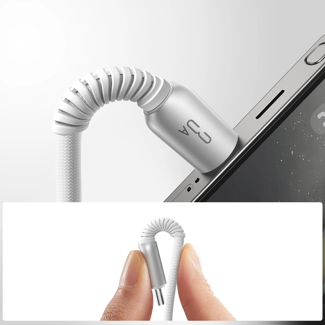 Joyroom S-A51 Cutting-Edge Series 3A USB-A / USB-C cable 1.2m grey