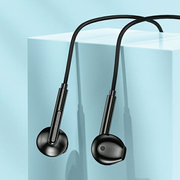 AWEI PC-7T USB-C 1.2m wired in-ear headphones black