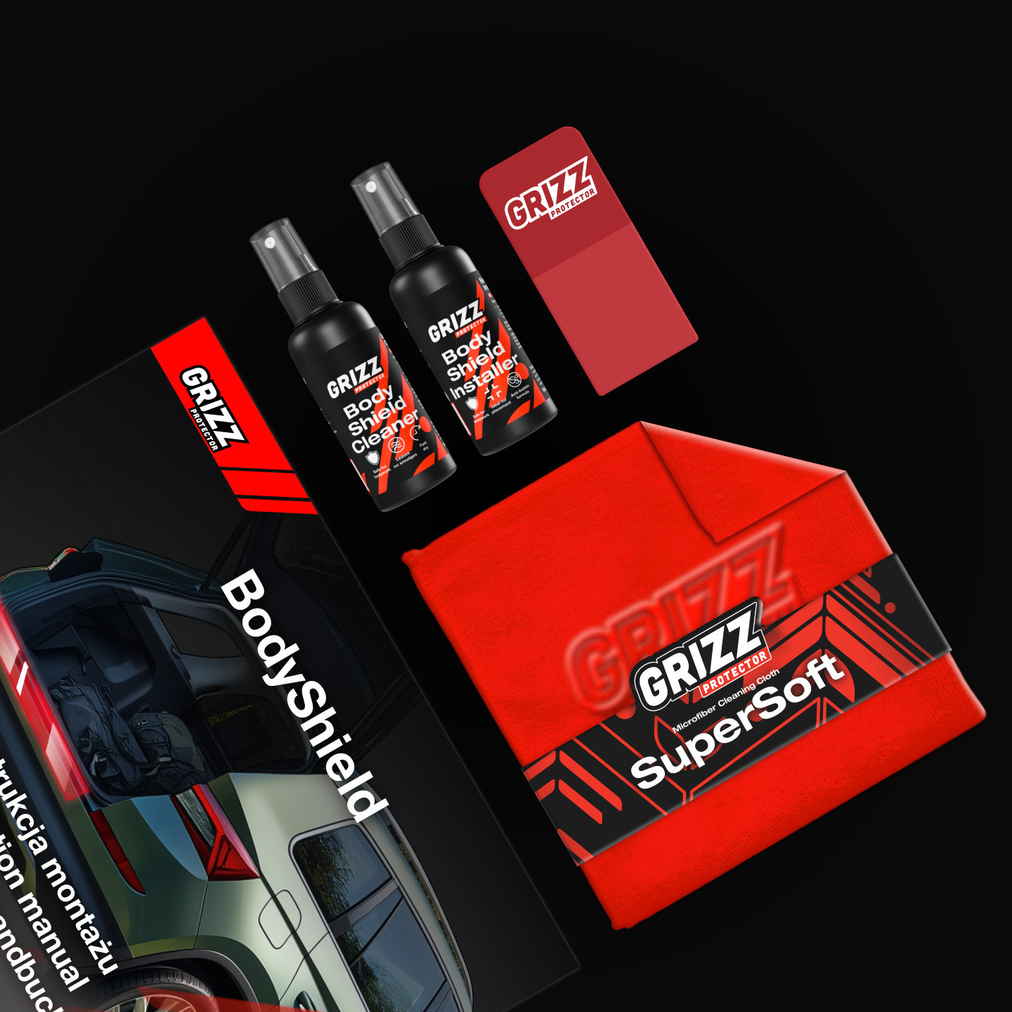 Folia na próg bagażnika GrizzGlass BodyShield Carbon do Skoda Superb 2 Kombi Facelifting (2013-2015)