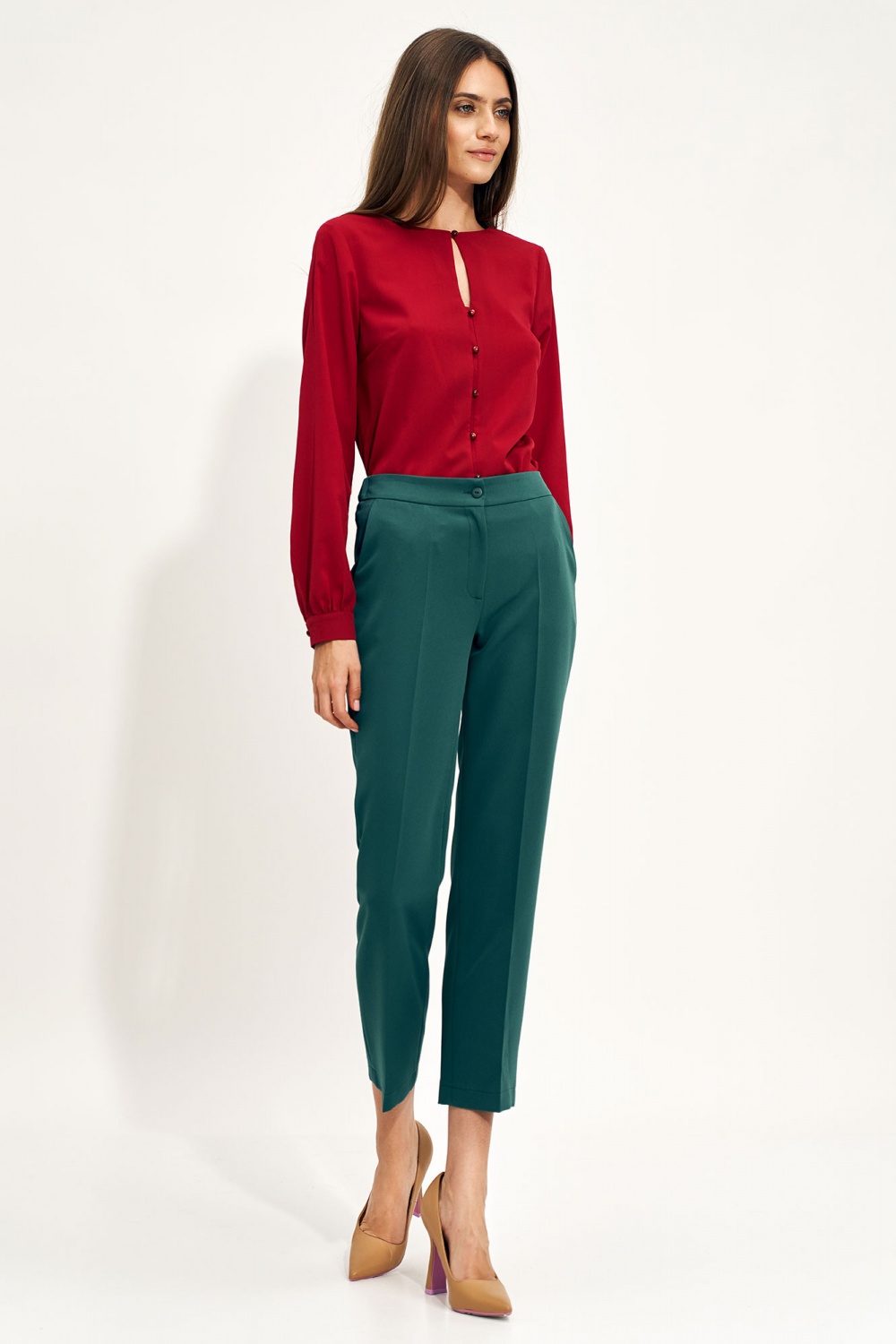 Women trousers model 171279 Nife green Ladies