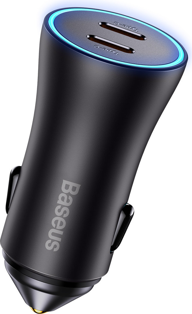 Baseus Golden Contactor Pro car charger 2x USB-C 40W gray