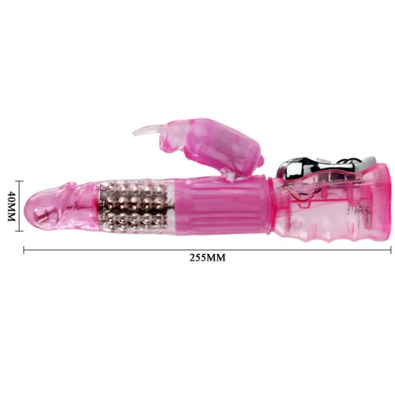 VIBRATOR WITH CLIT STIMULATION MULTISPEED MULTIROTATION